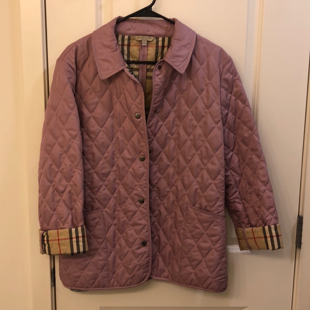 Burberry Quilted Purple Jacket